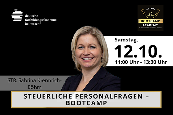 WSB Expertenvortrag beim DFA Big Personal Bootcamp: Steuerliche Personalfragen